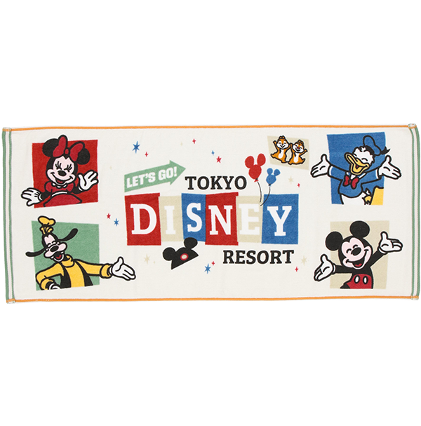 東京ディズニーリゾート（R）パークグッズ フェイスタオル ミッキーマウスと仲間たち